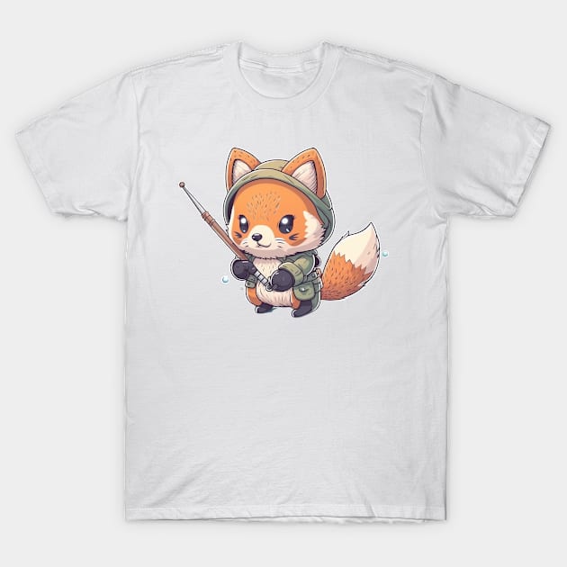 Fox cute kawaii T-Shirt by SimoneSpagnuolo